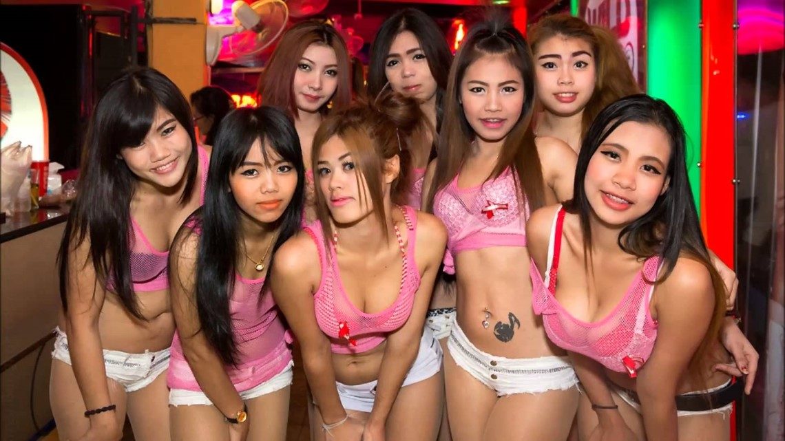 Thai bar girl boxing